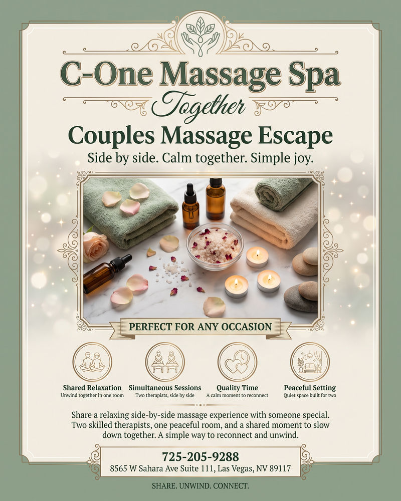 C-One Massage Spa — Couples Massage Escape