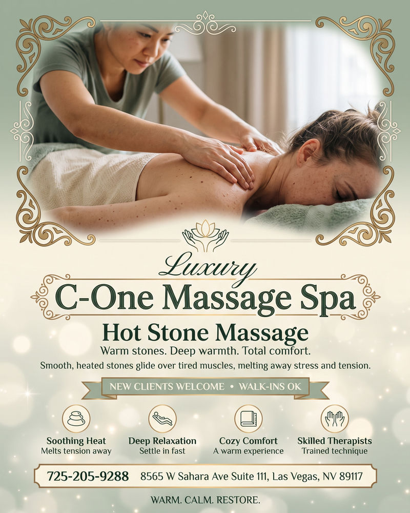 C-One Massage Spa — Hot Stone Massage