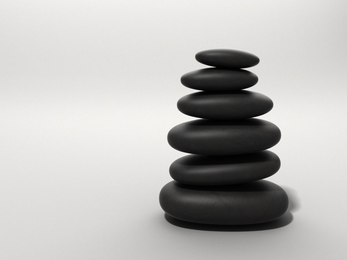 Stacked zen stones, calm and quiet